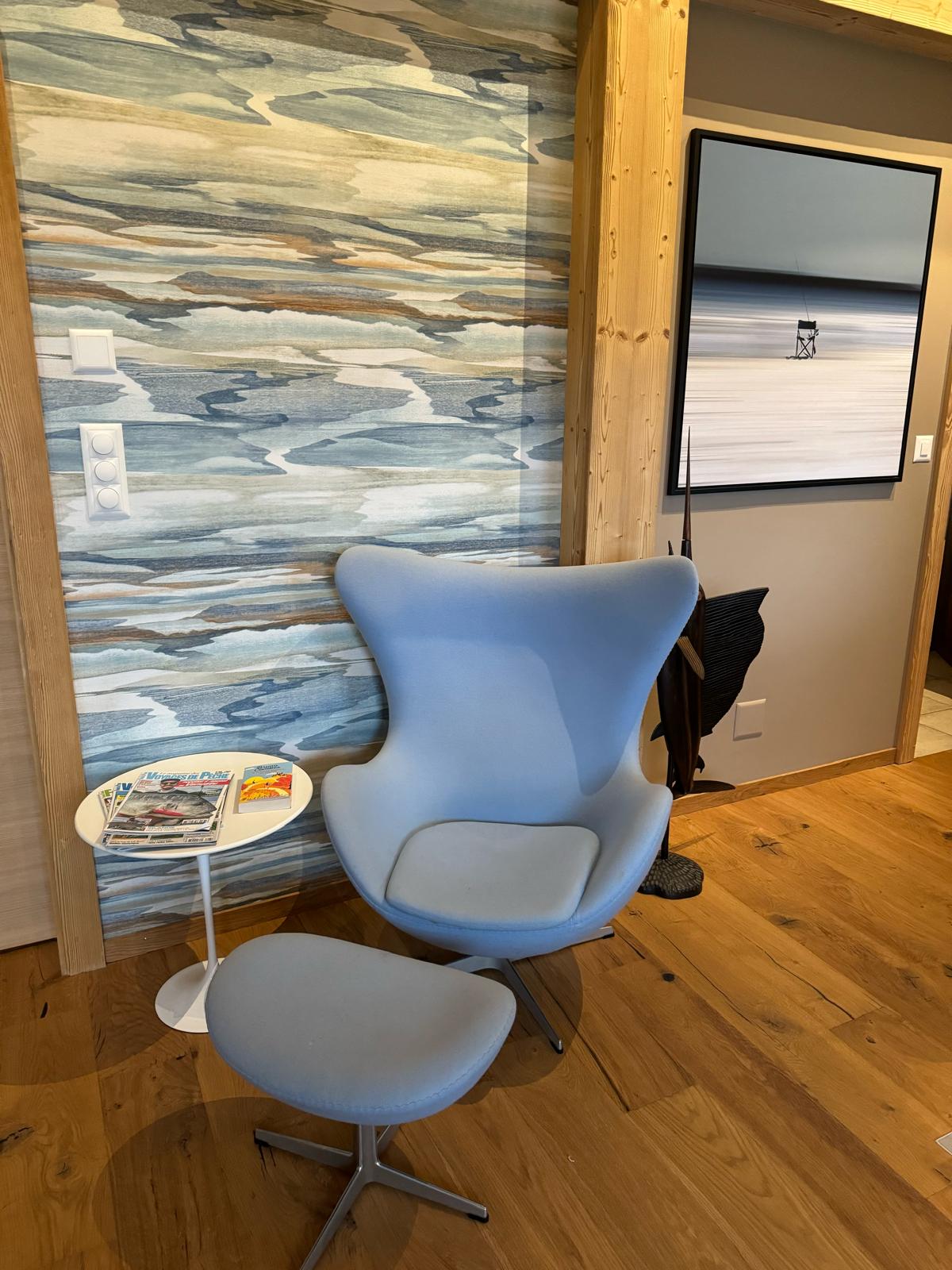 Private decor with armchair and soft light