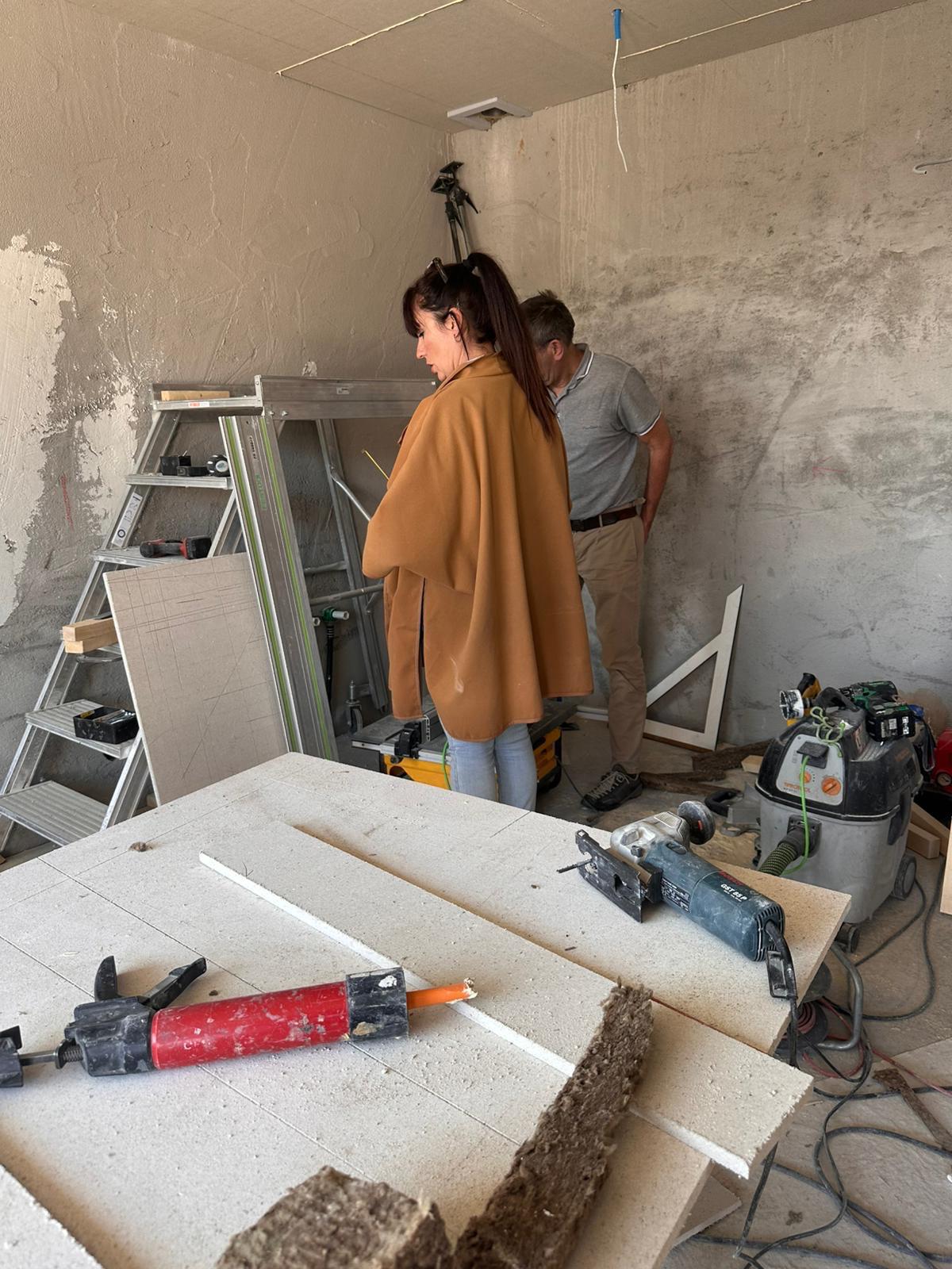 Worksite follow-up and interior design planning